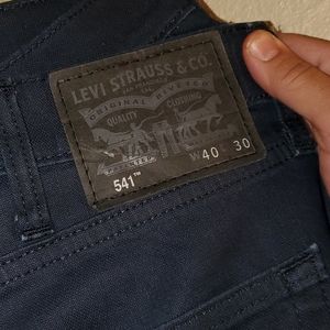 Mens 541 40x30 Levi Jeans Navy Blue